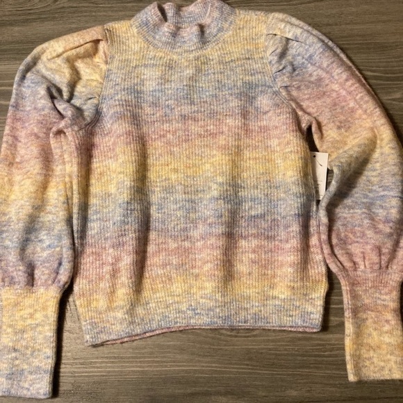 SO Sweaters - SO Junior's Retro Multi-colored Sweater
Size Large